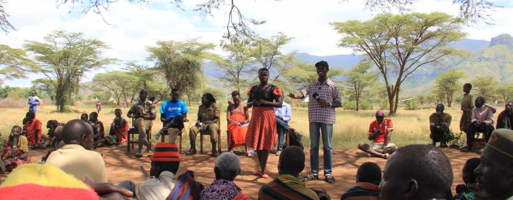 Community dialogue in Rupa, Moroto District